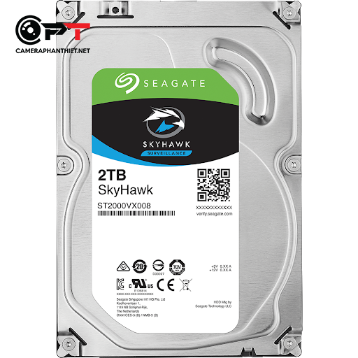 Ổ CỨNG HDD CAMERA SEAGATE SKYHAWK 2TB 3.5” SATA (ST2000VX008)